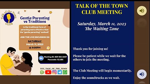 Gentle Parenting vs Traditions (Meeting #4 - Spring Mar. 11, 2023)