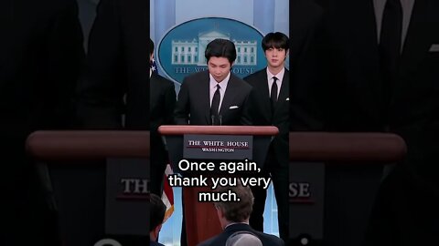 Our boys handled it soo well, soo proved of them - BTS white house full speech with eng subs