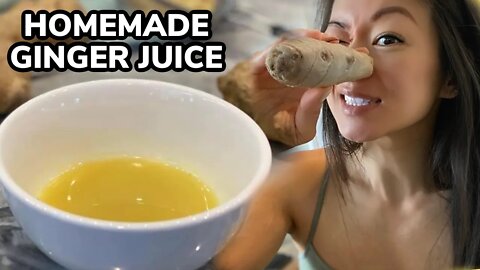 How to Extract Ginger Juice - Homemade Ginger Juice for Flu Season (姜汁) | Rack of Lam