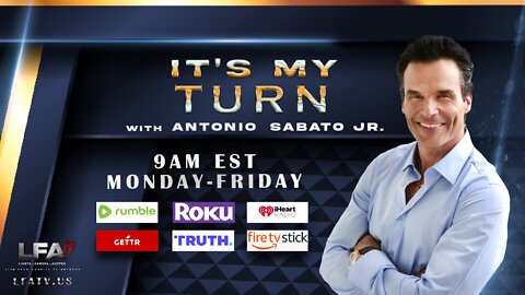 LFA TV LIVE 10.18.22 @9am IT'S MY TURN with Antonio Sabato Jr Feat. Monica Crowley