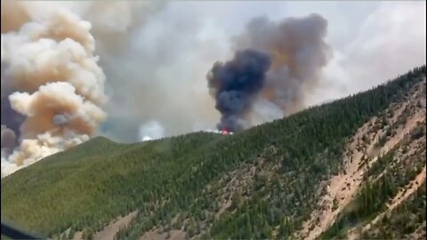 This Idaho fire is now pushing 3,600 acres and is burning in the Salmon Challis NF.