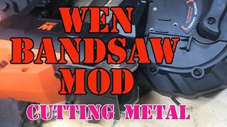 WEN Portable Bandsaw - Cutting Some Metal so I can Modify it - Works Great
