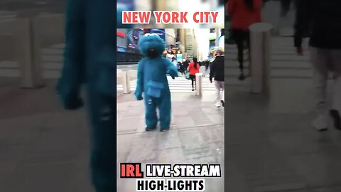 It’s YouTube Live! I Don’t Need a Photo with Cookie Monster! #shorts #newyorkcity #nyc #irlmoments