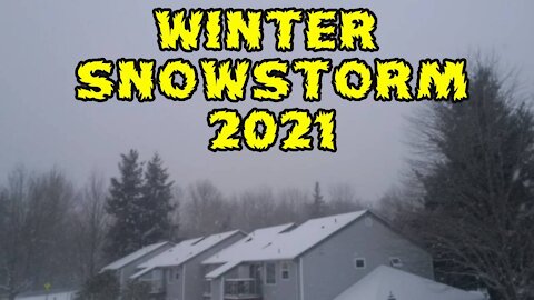 Winter Snowstorm On Christmas Day 2021
