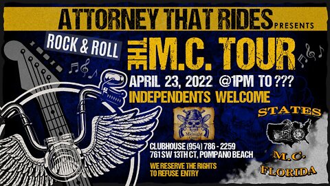 Attorney That Rides MC Tour: States MC Event