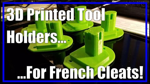 Ryobi 3D Printed Tool Holder | French Cleat | #Shorts | 2021/10