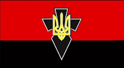 The flag of the Organization of Ukrainian Nationalists