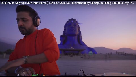 DJ NYK at Adiyogi (Shiv Mantra Mix) |ॐ| For Save Soil Movement by Sadhguru | Prog House & Psy Trance