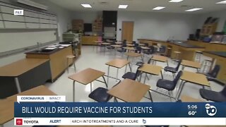 Bill would require COVID-19 vaccine for CA students