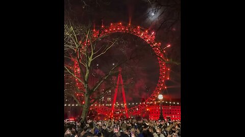 2024 London New Year Celebrations Fireworks