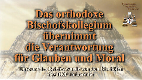 Das orthodoxe Bischofskollegium übernimmt die Verantwortung für Glauben und Moral