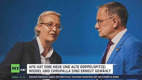 AfD-Parteitag in Essen: Weidel und Chrupalla erneut als Doppelspitze gewählt