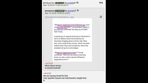 ☢MUST WATCH!👀💥Q-POST 916: WE ARE SAVING ISRAEL FOR LAST!💥by:ScottyMar10☢