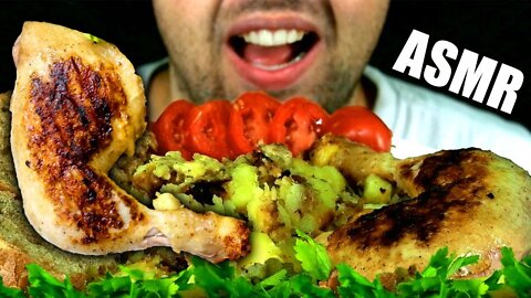 ASMR GRANDMA'S HOMEMADE FOOD | FRIED CHICKEN + FRIED POTATO | EATING SOUND (NO TALKING) 🎧 BEST SOUND