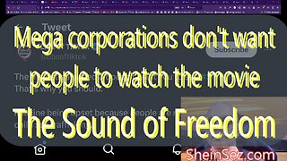 Why are global mega corporations working so hard against "The Sound of Freedom movie"-SheinSez 238