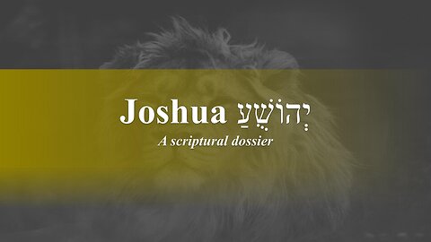 Joshua - Scriptural Dossier - God Honest Truth Live Stream 11/04/2022