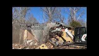 LETS BRING IT DOWN TODAY! Abandoned Home Demolition Southern Illinois