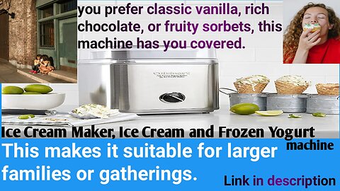 ice cream maker | frozen yougart maker for parties & families