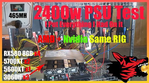 465MH 1300w Throwing it all At One Monster 2400w Server PSU