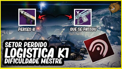 DESTINY 2 │ LOGISTICA K1 MESTRE COM BATEDOR E FUZIL AUTOMATICO !