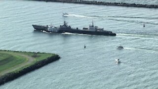 WATCH: USS Cod en route from Pennsylvania, expected to return to Cleveland this evening
