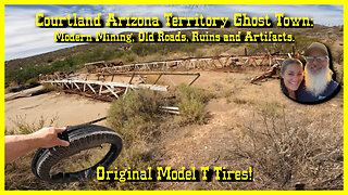 Courtland Arizona Territory Ghost Town, Part 04: Model T tires, old business, mining operations.