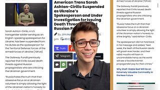 Victor Reacts: Ukraine’s Transgender SpokesMAN Suspended After Death Threats