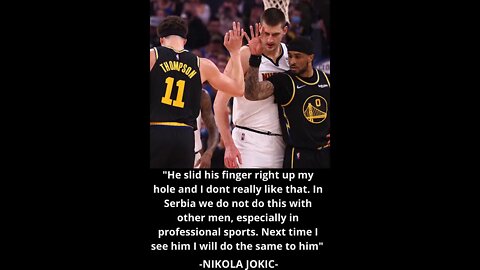 Jokic Mad @ Payton For Stinky Finger 😂Curry Holds Back Jokic