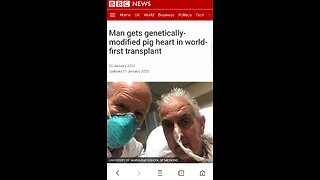 MAN RECEIVES GENETICALLY MODIFIED PIG'S HEART- medical breakthrough