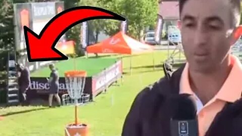 Guy Gets HEADSHOT With A Disc Behind Paul McBeth Interview