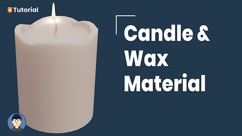 How to make a low-poly candle (with procedural materials) in Blender [3.1]