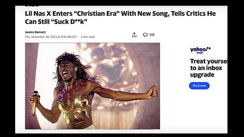 The Devils Disgusting Deceivers! Faggot Lil Nas X Claims To Be Christian Now! [03.12.2023]
