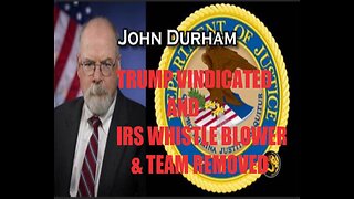 JOHN DURHAM VINDICATES TRUMP AND SHOWS HOW CORRUPT THE DEMOCRATS AND FBI ARE