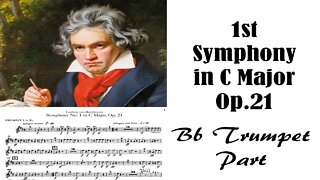 Beethoven 1st Symphony in C Major Op21 , 1st Mov 1st Bb Trumpet Score