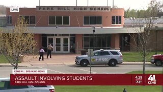 Platte County Sheriff's Office deputies respond to assault at Park Hill High School