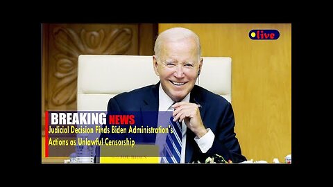 Judicial Decision Finds Biden Administration's Actions as Unlawful Censorship | news ,usa news.