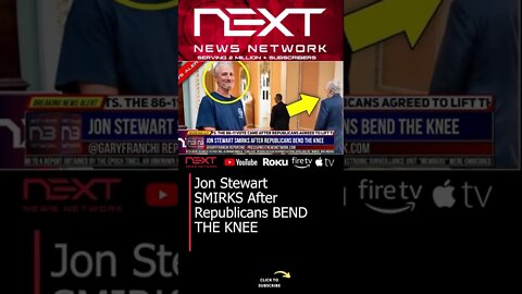 Jon Stewart SMIRKS After Republicans BEND THE KNEE #shorts