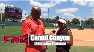 Comal Canyon LF Markaylee Maldonado after 2 0 Win Over Colleyville Heritage in 5a State Semi Finals