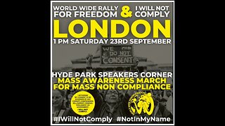 London World Wide Rally For Freedom 23rd September 2023