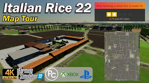 Italian Rice 22 | Map Tour | Farming Simulator 22
