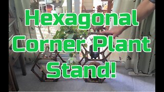 LOVE Tikea Hexagonal Corner Plant Stand Indoor and Outdoor