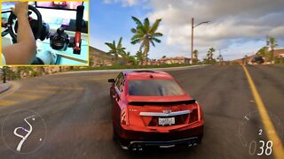 CADILLAC CTS-V SEDAN - FORZA HORIZON 5 Steering Wheel + Shifter G29