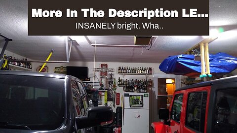 More In The Description LED Garage Lights, 2 Pack LED Garage Ceiling Lights 6000LM Garage Light...