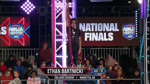 ETHAN BARTNICKI RUN American Ninja Warrior Season 15 | ANW