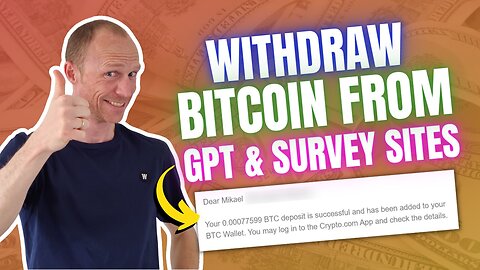 How to Withdraw Bitcoin from GPT and Survey Sites – See Payment Proof! (Step-by-Step)