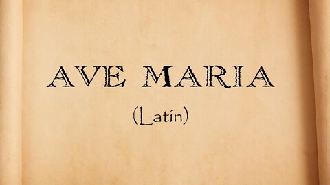 Hail Mary in Latin