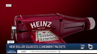 Gadget can squeeze every drop out of ketchup packet?