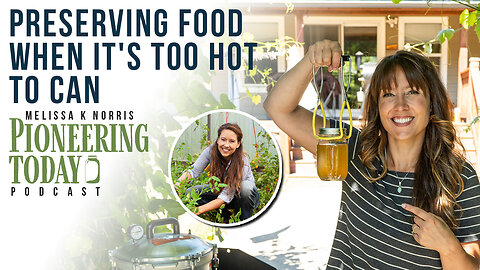 EP: 401 Preserving Food When it's Too Hot to Can | Pioneering Today Podcast