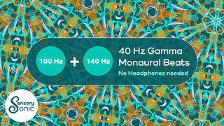 40 Hz Gamma Pure Monaural Beats | No Headphones Needed | Boost Memory, Awareness & Cognition