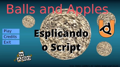 BGE PARA GAMES - UPBGE - BALLS AND APLLES DETALHES DO SCRIPT